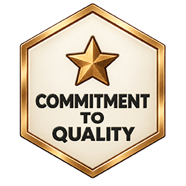 commitment to quality badge