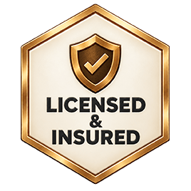Licensed and insured badge